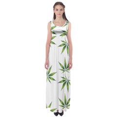 Cannabis Curative Cut Out Drug Empire Waist Maxi Dress by Dutashop