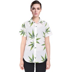 Cannabis Curative Cut Out Drug Women s Short Sleeve Shirt