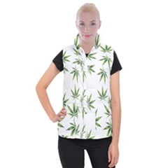 Cannabis Curative Cut Out Drug Women s Button Up Vest by Dutashop