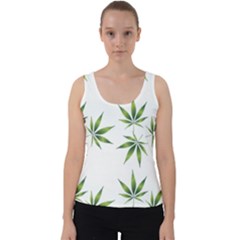 Cannabis Curative Cut Out Drug Velvet Tank Top