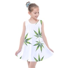 Cannabis Curative Cut Out Drug Kids  Summer Dress by Dutashop