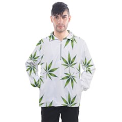 Cannabis Curative Cut Out Drug Men s Half Zip Pullover