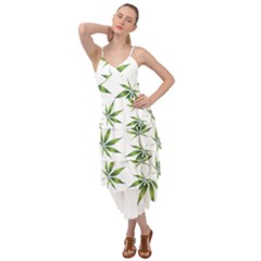 Cannabis Curative Cut Out Drug Layered Bottom Dress by Dutashop