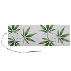 Cannabis Curative Cut Out Drug Roll Up Canvas Pencil Holder (m) by Dutashop