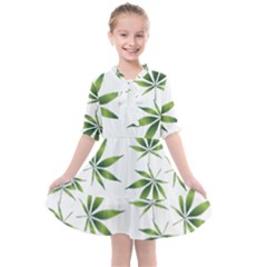 Cannabis Curative Cut Out Drug Kids  All Frills Chiffon Dress