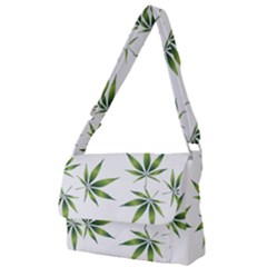 Cannabis Curative Cut Out Drug Full Print Messenger Bag (l) by Dutashop