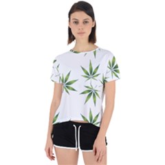 Cannabis Curative Cut Out Drug Open Back Sport Tee by Dutashop