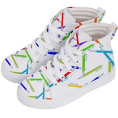 Pen Pencil Color Write Tool Kids  Hi-top Skate Sneakers by Dutashop