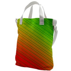 Orange Green Gradient Hunter Canvas Messenger Bag by Dutashop