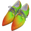 Orange Green Gradient Hunter Pointed Oxford Shoes View2