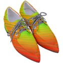 Orange Green Gradient Hunter Pointed Oxford Shoes View3