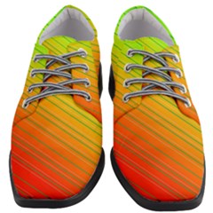 Orange Green Gradient Hunter Women Heeled Oxford Shoes