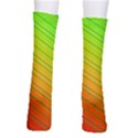 Orange Green Gradient Hunter Men s Crew Socks View2