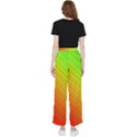 Orange Green Gradient Hunter Women s Pants  View2