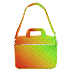 Orange Green Gradient Hunter Macbook Pro Shoulder Laptop Bag (large)