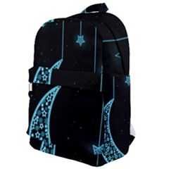 Moon Star Neon Wallpaper Classic Backpack by Dutashop