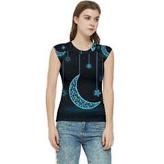 Moon Star Neon Wallpaper Women s Raglan Cap Sleeve Tee by Dutashop