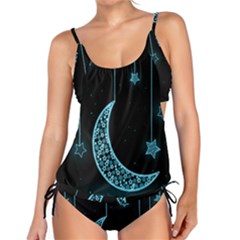 Moon Star Neon Wallpaper Tankini Set