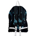 Moon Star Neon Wallpaper Foldable Lightweight Backpack View2