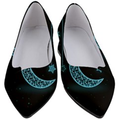 Moon Star Neon Wallpaper Women s Block Heels  by Dutashop