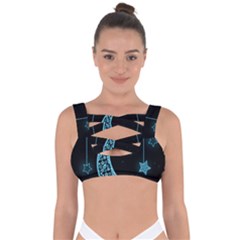 Moon Star Neon Wallpaper Bandaged Up Bikini Top by Dutashop