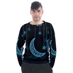 Moon Star Neon Wallpaper Men s Long Sleeve Raglan Tee