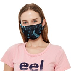 Moon Star Neon Wallpaper Crease Cloth Face Mask (adult)