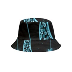 Moon Star Neon Wallpaper Inside Out Bucket Hat (kids) by Dutashop