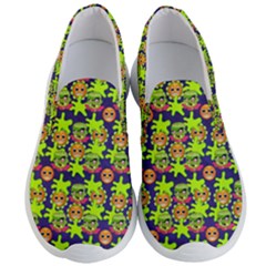 Smiley Background Smiley Grunge Men s Lightweight Slip Ons by Dutashop