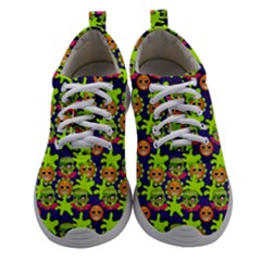 Smiley Background Smiley Grunge Athletic Shoes by Dutashop