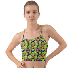 Smiley Background Smiley Grunge Mini Tank Bikini Top