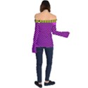 Funny Graphics Off Shoulder Long Sleeve Top View2