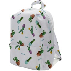 Cacti In Pots Zip Up Backpack