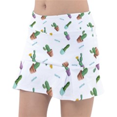 Cacti In Pots Classic Tennis Skirt by SychEva