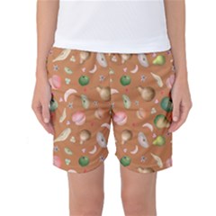 Watercolor Fruit Women s Basketball Shorts by SychEva