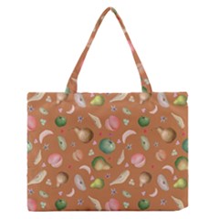 Watercolor Fruit Zipper Medium Tote Bag by SychEva