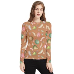 Watercolor Fruit Women s Long Sleeve Rash Guard by SychEva