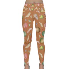 Watercolor Fruit Lightweight Velour Classic Yoga Leggings by SychEva