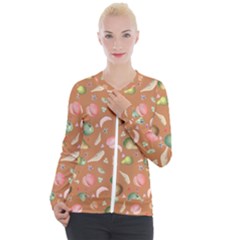 Watercolor Fruit Casual Zip Up Jacket by SychEva