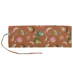 Watercolor Fruit Roll Up Canvas Pencil Holder (m) by SychEva