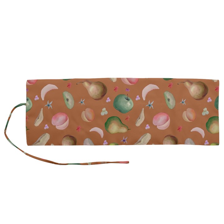 Watercolor fruit Roll Up Canvas Pencil Holder (M)