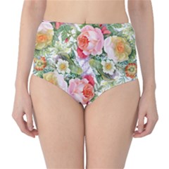 Garden flowers Classic High-Waist Bikini Bottoms