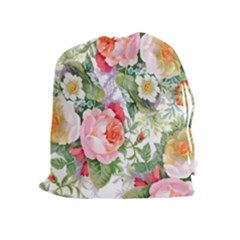 Garden flowers Drawstring Pouch (XL)