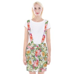 Garden Flowers Braces Suspender Skirt