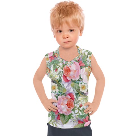 Garden Flowers Kids  Sport Tank Top by goljakoff