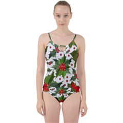 Christmas Berry Cut Out Top Tankini Set by goljakoff