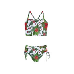 Christmas Berry Girls  Tankini Swimsuit by goljakoff