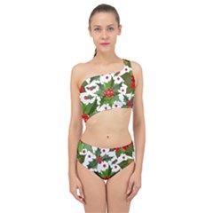 Christmas Berry Spliced Up Two Piece Swimsuit by goljakoff