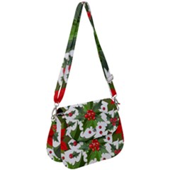 Christmas Berry Saddle Handbag by goljakoff