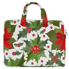 Christmas Berry Macbook Pro Double Pocket Laptop Bag (large) by goljakoff